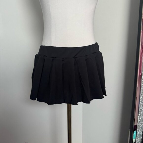 NWT Avidlove Black Mini Skirt Micro Skirt cosplay lingerie punk goth XS - Picture 2 of 5